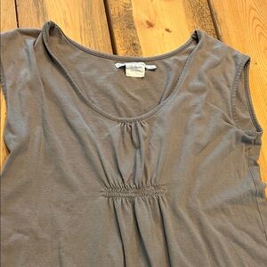 Coyuchi gray sleeveless nightgown. Organic cotton. Women’s small